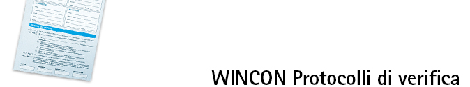 WINCON Protocolli di verifica