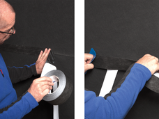 4. In alternativa: Incollare il sormonto con TESCON INVIS