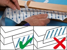 2. Incollare lateralmente al telaio