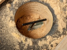 5. Rimuovere i residui di materiale isolante