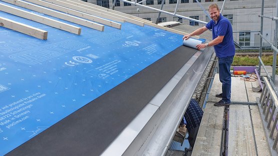 Giunzione su canale di gronda con SOLTEMPA