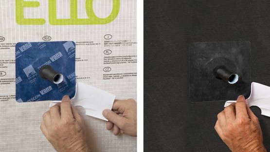 Passatubo autoadesivi blu/neri 15-30 mm