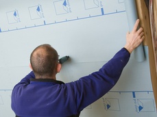 2. Sovraporrere le membrane guando viene posato in trasversale